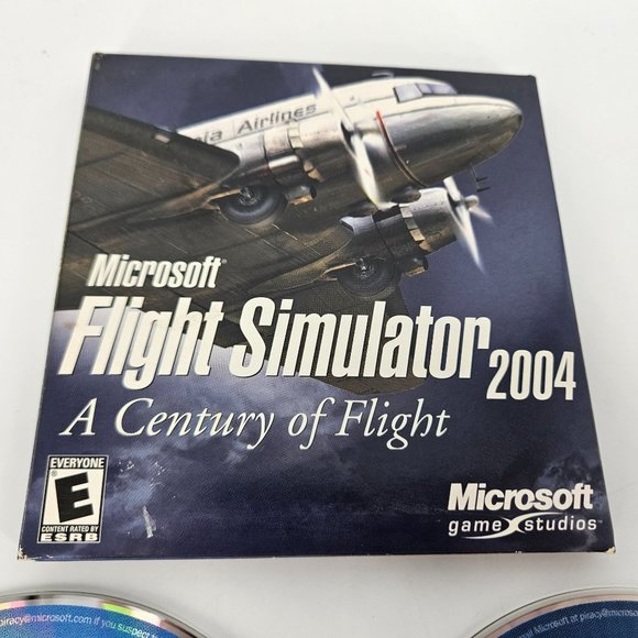 Microsoft Flight Simulator 2004 PC CD Disc II Handbook Airplane School Computer - Picture 2 of 10